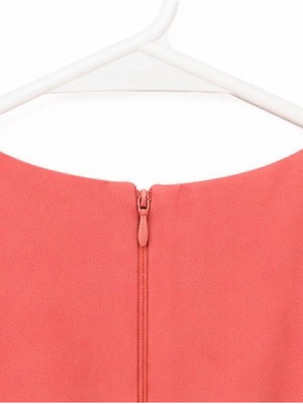 Handmade Vintage-Inspired Shift Dress - Coral/Salmon - Size Small - Picture 6 of 9
